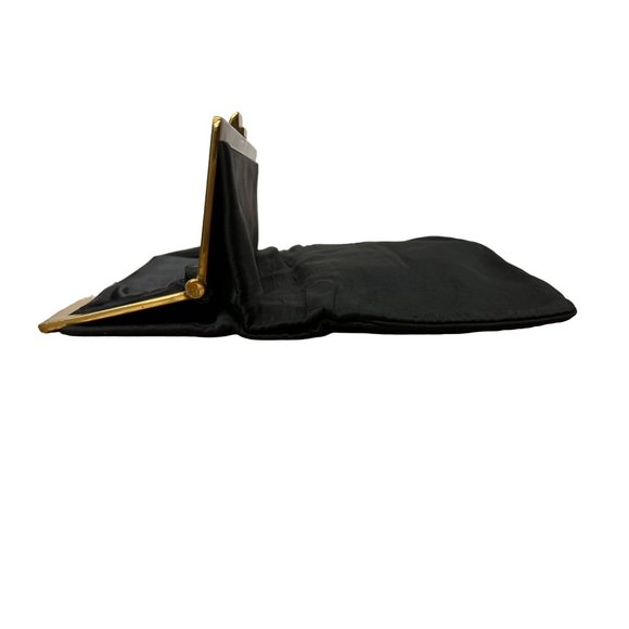 Vintage Harry Rosenfeld Clutch Bag Black Gold Purse Sustainable Handbag
